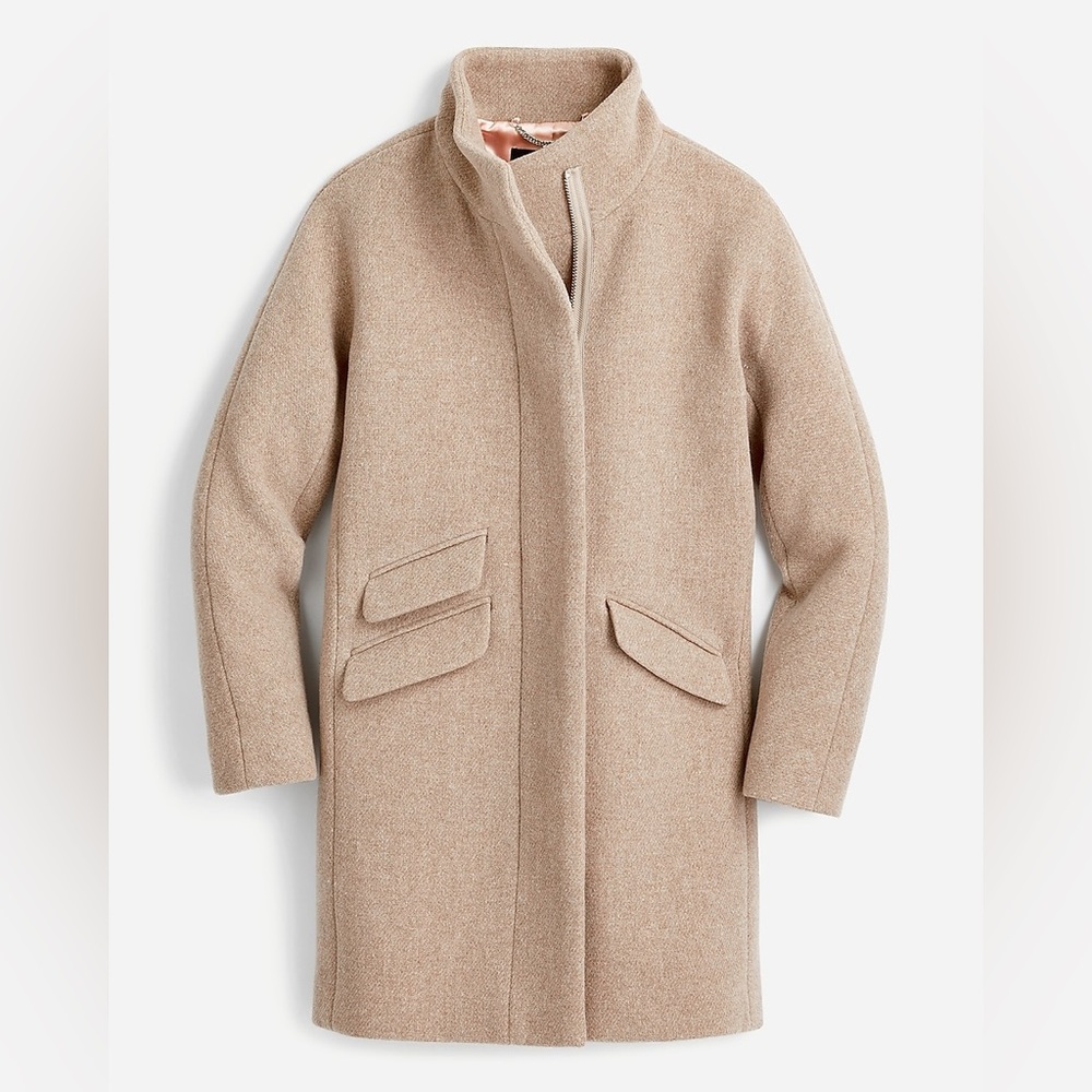 J. Crew Stadium Toscana Coat 2022 - Black